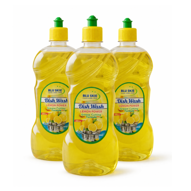 BLU SKIE Dishwash Gel (500ml Pack) for Superb Utensil Cleaning Pack of 3