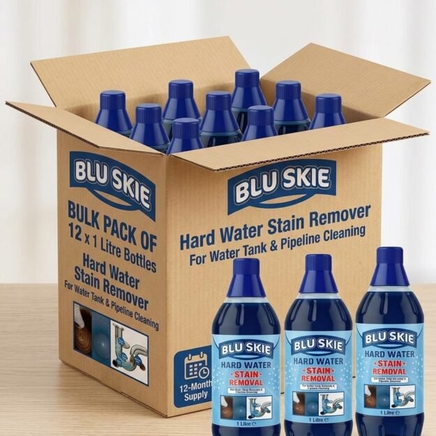 Blu Skie Pipeline blockage Cleaner And Water Tank Cleaner 12 litre Pack